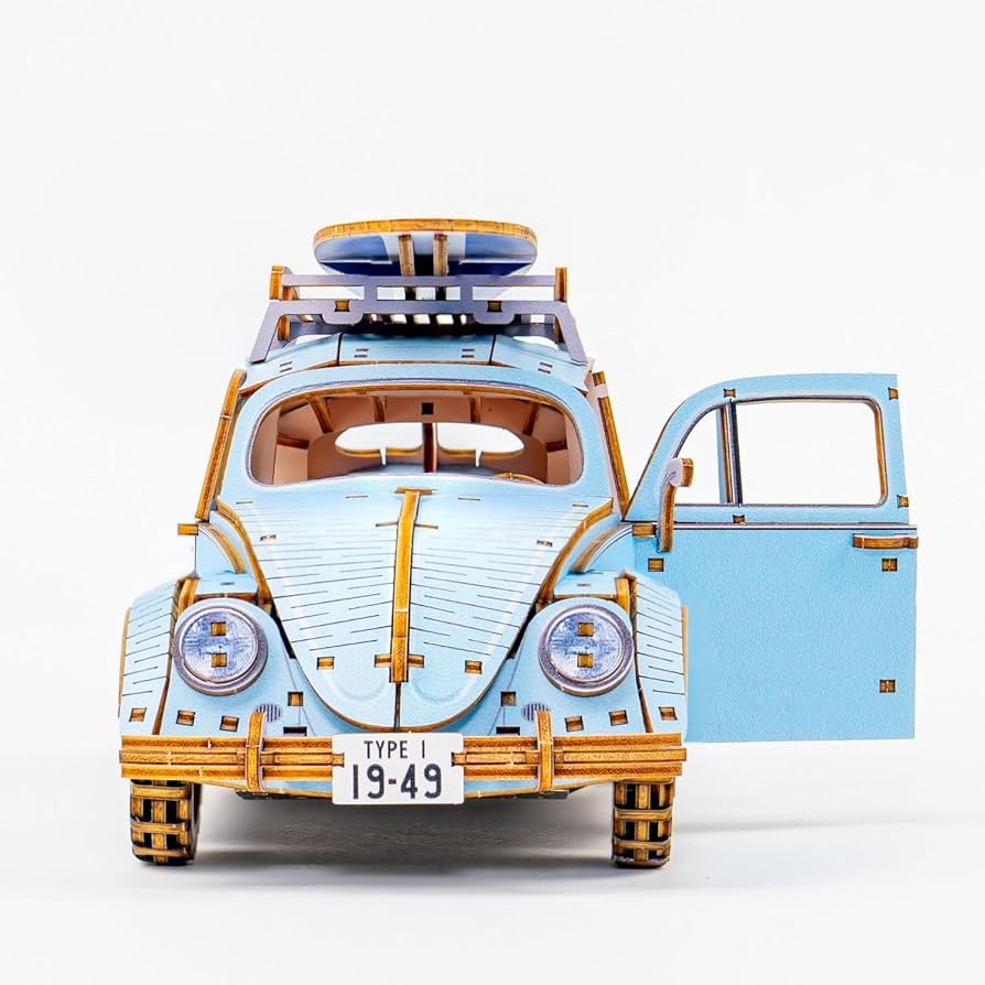 Amazon.com: wa-gu-mi Volkswagen Type 1 Beetle (Blue) - 3D